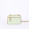 Bolso de mujer de cuero genuino nuevo directo de fábrica estilo Chanel rombo cadena bolso caja bandolera de hombro para todo combinar bolso para labial