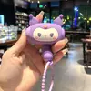 Chaveiro Martelo Fofo de Desenho Animado para Alívio de Estresse para Mochilas Infantis, Pingente de Martelo de Panda que Faz Som