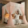 Nova Mosquiteiro de Chão de Gaze Dupla Camada com Renda, Série Elegante, Estilo Princesa Fada, Estilo Coreano Ins Mosquiteiro, Tela Anti-Mosquito