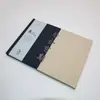 Cuaderno de Color Sólido Cubierto de Tela con Estampado Dorado, Set de Diario Artístico Bordado de Lino Hecho a Medida, Fábrica de Impresión Puede Imprimir Logo