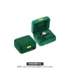Caixa de Joias com Cantos Arredondados e Fivela Dourada, Caixa Delicada de Veludo para Anel, Caixa para Colar, Caixa para Pulseira, Caixa de Presente de Embalagem para Joias de Ferro