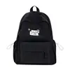 Mochila Escolar Simples de Aparência Sofisticada Estilo Coreano para Alunas do Ensino Fundamental, Médio e Superior, Mochila de Grande Capacidade, Mochila Leve Casual para Viagem
