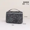 Amazon Personalizado Nova Bolsa de Maquiagem Estilo Nórdico Prata Quente Bolsa de Mão de Viagem Necessaire Bolsa de Armazenamento de Cosméticos em Couro PU