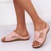 Comércio Exterior Tamanho Grande Sapatos Femininos Chinelos Aliexpress Vazados Sola Reta Respiráveis Sandálias Femininas Prontas para Entrega