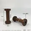Carrete de Madera Maciza Vintage para Uso Doméstico, Carrete de Madera Nostálgico, Accesorio Hecho a Mano, Rueda Enrolladora de Hilo, Herramienta de Almacenamiento y Organización para Punto de Cruz