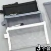 Estojo de Lápis de Malha Transparente Simples Bolsa de Armazenamento Especial para Exame de Estudante Estojo Portátil de Grande Capacidade Bolsa para Material de Papelaria Atacado