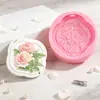 Etiqueta colgante con forma de flor, vela de yeso perfumada, ambientador de coche hecho a mano, fragancia duradera, molde de regalo colgante