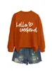 Amazon eBay site independente moda casual confortável feminina olá fim de semana coração outono e inverno moletom
