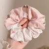 Scrunchie de Laço Estilo Coreano para Crianças Meninas, Elástico de Cabelo Fofo para Coques, Corda de Cabelo de Alta Elasticidade Acessório de Cabelo