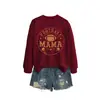Amazon eBay sitio independiente moda casual deportiva para mujer fútbol mama rugby casco sudadera con capucha