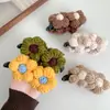 Pinza para el pelo de flor de lana de otoño e invierno, plátano, para mujer, 2025, nuevo, pinza giratoria de alta gama, pinza vertical, pinza para agarrar la parte posterior de la cabeza, accesorio para el cabello