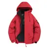 Popular Chaqueta con Capucha de Invierno, Abrigo de Algodón, Chaqueta Impermeable Gruesa y Cálida para Exteriores con Múltiples Bolsillos, Abrigo de Algodón con Grafeno