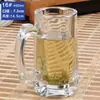 Taza de Vidrio con Asa, Jarra de Cerveza Grande Engrosada, Taza de Cerveza, Taza de Té para Casa de Té, Taza para Beber en Casa, Taza de Héroe