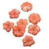 Colgante de Flor de Jade Rojo con Agujero para Pulsera, Collar, Pendiente y Broche DIY