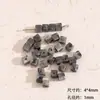 Contas Quadradas de Pedra Natural, Contas Espaçadoras Quadradas, Contas Soltas de Pedra Natural, Miçangas para DIY, Joias Feitas à Mão, Novos Materiais de Acessórios Estilo Chinês