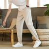 Pantalones de Lino Hasta el Tobillo Delgados Transpirables de Longitud hasta el Tobillo Pantalones Casuales de Verano Pantalones Deportivos de Seda de Hielo Algodón y Lino Pantalones de Talla Grande para Gordos