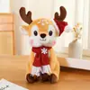 Muñeco de Ciervo Navideño Lindo Juguete de Peluche Transfronterizo Muñeco de Reno Decoración Muñeco de Tela Regalo de Navidad Súper Adorable