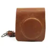 Adecuado para Bolsa de Cámara Retro Marrón Polaroid Mini11/8/25/7S/50/70/90/9, Bolsa de Fotografía Ajustada