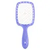 Pente Portátil para Styling de Cabelo Feminino Mais Vendido no Exterior com Malha de Colmeia Fofa para Uso Seco e Úmido, Escova de Cabelo Oca para Massagem