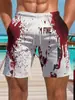 Comercio exterior transfronterizo Amazon shorts de verano para hombre pantalones de playa casuales holgados estilo callejero pantalones cortos casuales con estampado 3D