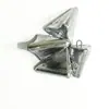 Plomada Cónica de Plomo con Anilla, Colgante Triangular, Plomada Piramidal, Pirámide Triangular, Plomo para Pesca de Fondo Anti-Enganche, Pesca en Mar Lanzamiento a Larga Distancia
