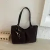 Bolso tote americano de nicho esmerilado para mujer de principios de otoño, de gran capacidad, versátil, vintage, para el trabajo, de hombro y debajo del brazo