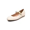 Zapatos Mary Jane básicos versátiles de piel de oveja para aumentar la altura, otoño 2026, tacón bajo de cuña, punta redonda, hebilla de cuero genuino, zapatos de una sola pieza para mujer