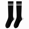 Otoño e invierno calcetines hasta la pantorrilla estilo académico de dos rayas medias calcetines de algodón de tubo alto con presión para niños calcetines desodorantes antibacterianos calcetines Zhuji