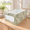Caja de Almacenamiento de Algodón y Lino con Ventana Visible para Uso Doméstico, Organizador de Ropa Plegable de Tela Transpirable a Prueba de Polvo
