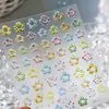 Marco de Fotos Estilo Fresco Vintage Pegatinas de Uñas con Forma de Lazo Ts4078 Estilo Pastoral Francés Pegatinas Florales de Cerezo para Uñas