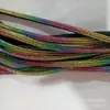 Venta al por mayor de fábrica Juego de cinco piezas de Satén con Pedrería Rayado Interior con Cuerda de Algodón Recta Tira de Media Luna Superior de Zapato Material para Maletas