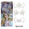 Venda Quente Transfronteiriça Adesivos de Diamante para Seios em Acrílico Adesivos Sexy para Seios Moda Europeia e Americana Balada Carnaval Adesivos Corporais Atacado