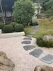 Pedras de passo degraus de pavimentação piso de pátio de pedra ladrilhos de pedra natural apoios para os pés tapetes externos paisagismo de jardim gramado lajes de ardósia azul