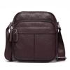Comercio Exterior Capa Superior Piel de Vaca Bolso Pequeño de Pecho para Hombre Almacenamiento Bolso Cruzado para Hombre Portátil Pequeño Cuero Genuino Bolso de Hombro para Hombre
