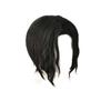 Peluca de pelo corto negro con punta media y rizado, estilo Ghost Blade, para baile fantasma, sin desdicha, venta directa de fábrica.