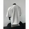 Diseño Americano Gama Alta Remache Metálico Camiseta Suelta de Manga Corta Ropa Casual de Manga Corta para Hombre Verano