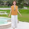 Moda Trendy para Mamás Verano 2026 Nuevas Camisas Elegantes que Rejuvenecen para Mujeres de Mediana Edad y Mayores Conjunto de Camisas Holgadas de Manga Corta