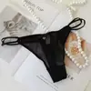 Tanga de malla con estampado de leopardo y espalda en T sexy transparente lindo bragas de mujer tiro bajo hueco transpirable discoteca nuevo