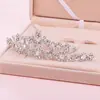 Tocados de novia de comercio exterior al por mayor Corona de strass y perlas europea y americana Diadema Corona de novia de mariposa Vestido de novia