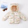 Nueva Chaqueta Ligera de Algodón Plumón Otoño e Invierno 2026 para Niños y Niñas, Abrigo de Algodón Cálido con Diseño de Orejas