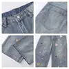 Jeans Anchos Bordados Patchwork de Corazón y Estrella para Hombre, Nuevo Estilo de Primavera con Adorno de Botón Lindo, Pantalones Largos Casuales Rectos para Mujer