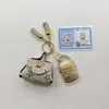Ouro Puro 999 Garantido para te Deixar Rico Cordão de Bolsa Popular Chaveiro Dourado Corrente para Celular Pingente Loja Atacado Presentes