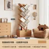 Estantería de madera maciza, estante de almacenamiento de pie, armario de almacenamiento de pared, estantería para libros ilustrados infantiles, pequeña estantería de esquina, estantería estrecha de almacenamiento