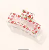 Pinza para el cabello Fengpin Amazon 8-5 cuadrada transparente con estampado de tiburón, pinza para la cabeza, pinza práctica para el cabello para mujer