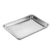 Bandeja de drenagem de aço inoxidável espessada Bandeja de chá Bandeja de drenagem de bolinhos domésticos Bandeja de drenagem Bandeja de drenagem profunda Bandeja de bacia de vapor retangular