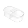 Caixa de frutas doméstica infantil portátil para levar para a escola/trabalho, lancheira para manter a frescura, caixa bento, caixa de armazenamento de plástico transparente para geladeira
