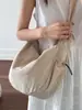 Bolsa Transversal para Mulheres, Bolsa de Lona Moderna, Bolsa de Ombro Casual e Simples, Bolsa de Bolinho Estilo Preguiçoso para Estudantes Universitários