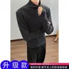 Camisa de Gasa de Burbujas Elástica de Manga Larga de Moda de Alta Gama para Primavera/Otoño Unisex Casual Tendencia Moda Versátil