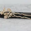 Joyería DIY, Accesorios para el Cabello, Materiales para Pasadores al por Mayor, Horquilla Pequeña Rama de Melocotón Longevidad de Cobre A082