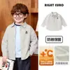 Camisa de Terciopelo de Manga Larga Estilo Preppy para Niños Europeos Correctos Invierno Ropa Nueva para Niños Camisa Blanca para Niños Otoño e Invierno